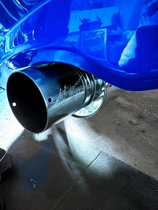 Exhaust modifications - HKS Hi-Power exhaust tip